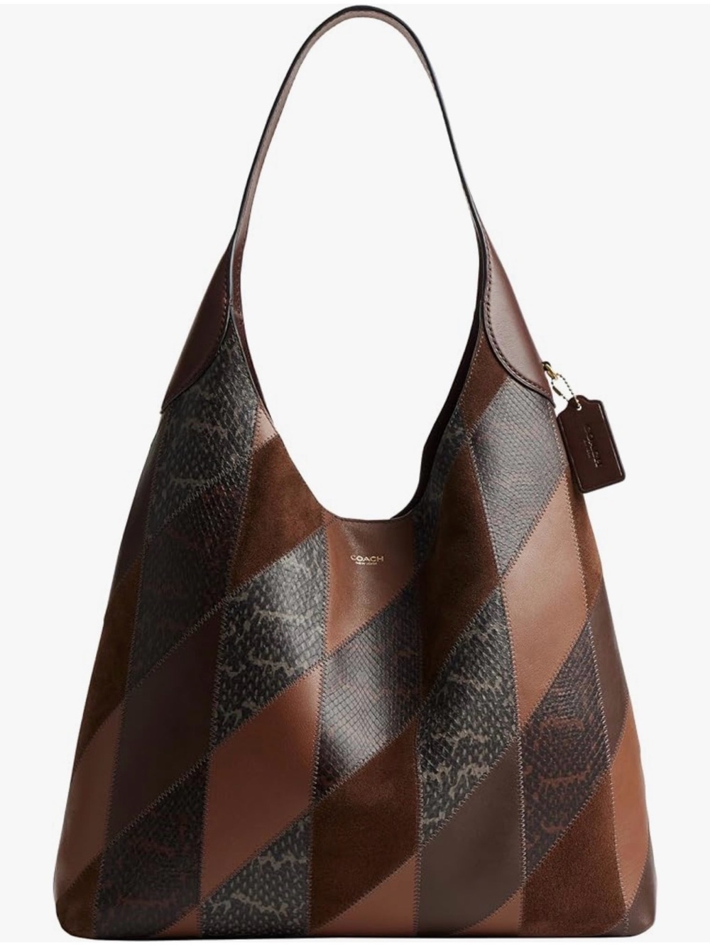 Collectors Coach Brooklyn 39 Patchwork Leather Hobo Bag
